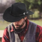 Western Men Wide Brim Cowboy Hat