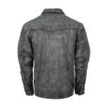 STS Rifleman Cowboy Grey Leather Jacket