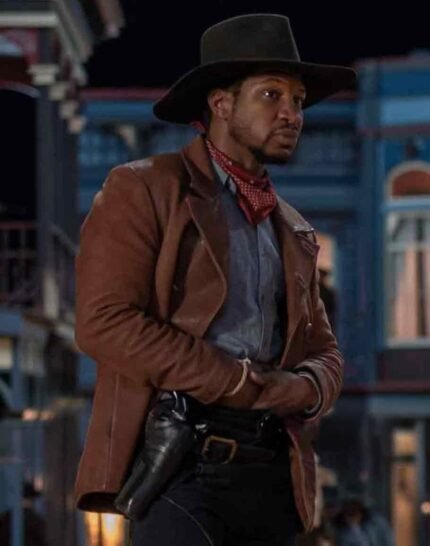 The Harder They Fall Jonathan Majors Brown Jacket