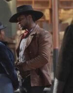 The Harder They Fall Jonathan Majors Brown Jacket