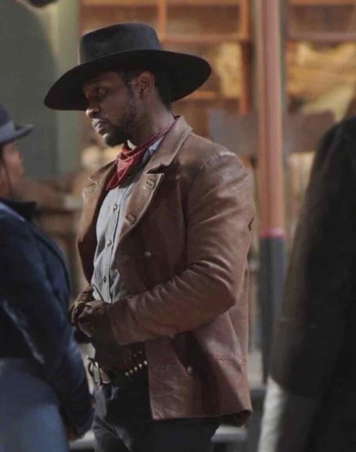 The Harder They Fall Jonathan Majors Brown Jacket