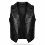 The Virginian James Drury Cowboy Leather Vest