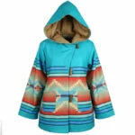 Yellowstone Beth Dutton Blue Fleece Poncho