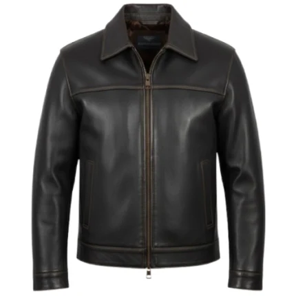 Yellowstone Eric McGraw Cowboy Black Leather Jacket