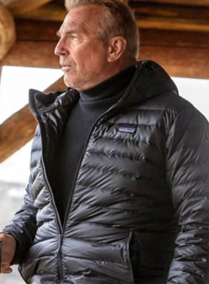 Yellowstone John Dutton Black Puffer Jacket