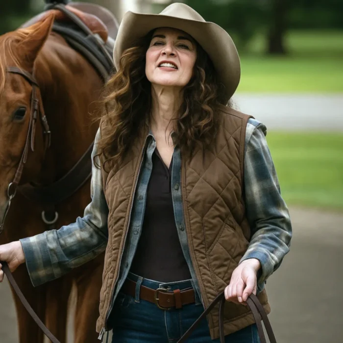 Ally Sheedy Wild Cards S02 Quilted Vest