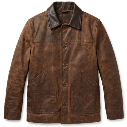 1923 Brian Geraghty Brown Leather Jacket