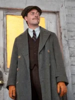 Jack Huston Boardwalk Empire Gray Trench Coat