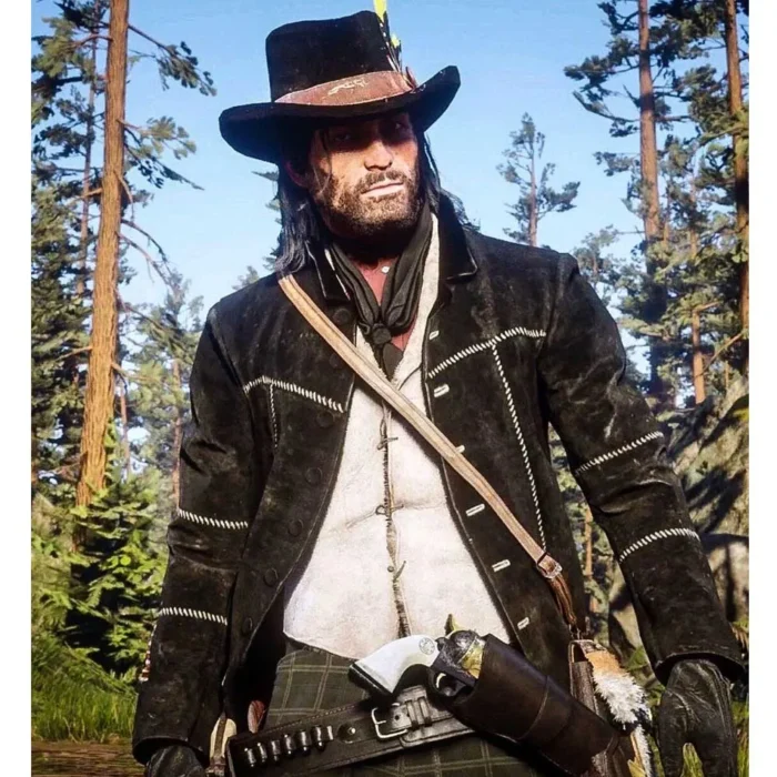 John Marston RDR2 Winter Black Jacket