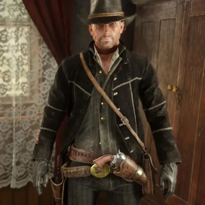 John Marston RDR2 Winter Black Jacket
