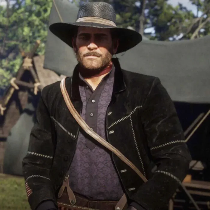John Marston RDR2 Winter Black Jacket