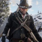 John Marston RDR2 Winter Black Jacket