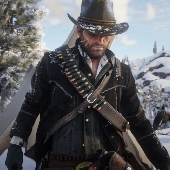 John Marston RDR2 Winter Black Jacket