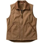 Amy Fleming Heartland S19 Brown Cotton Vest