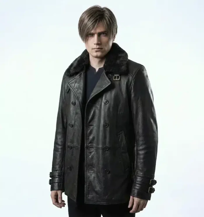 Leon S. Kennedy RE9 Requiem Black Leather Jacket