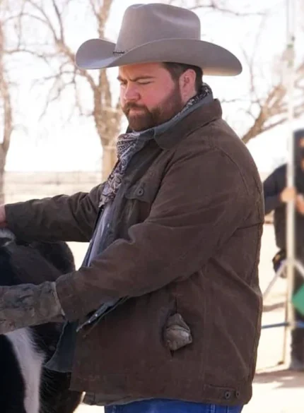 Paul Walter Hauser Americana Brown Suede Jacket