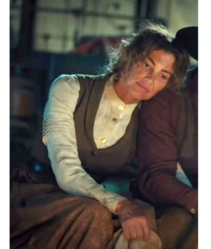 1883 Faith Hill Brown Wool Vest