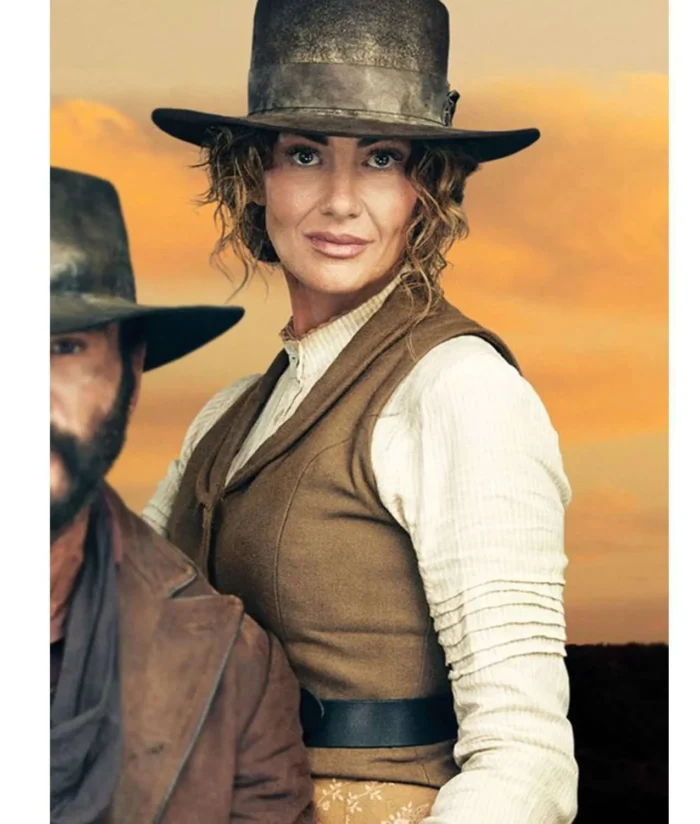 1883 Faith Hill Brown Wool Vest