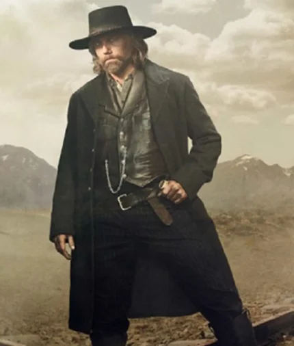 Anson Mount Hell on Wheels Black Wool Coat