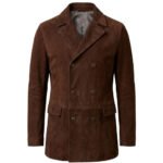 Edi Gathegi The Harder They Fall Brown Peacoat