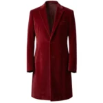 Idris Elba The Harder They Fall Red Velvet Coat