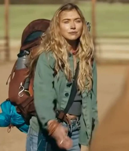 Imogen Poots Outer Range Green Jacket