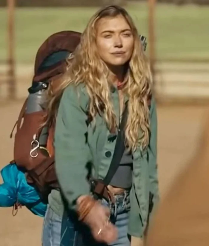 Imogen Poots Outer Range Green Jacket