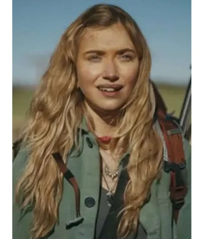 Imogen Poots Outer Range Green Jacket