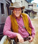 James Arness Gunsmoke Brown Suede Vest