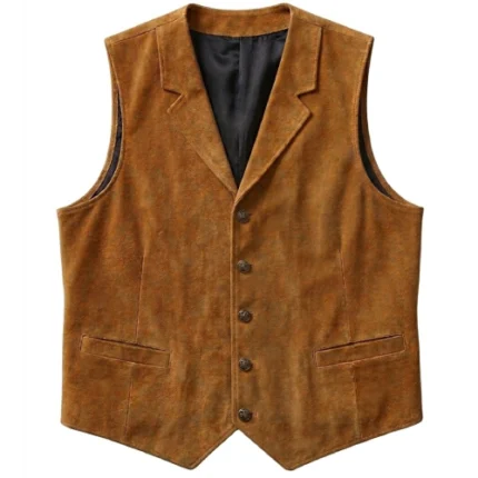 James Arness Gunsmoke Brown Suede Vest