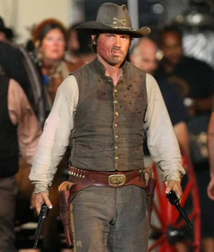Jonah Hex Josh Brolin Gray Cowboy Vest