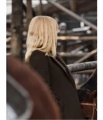 Kelly Reilly Yellowstone S04 Beth Dutton Green Coat