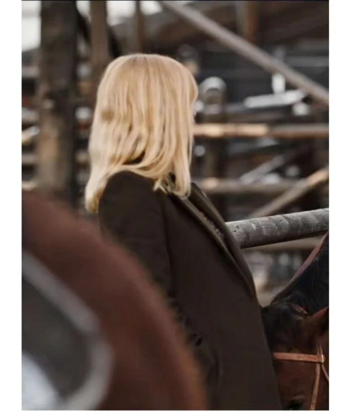Kelly Reilly Yellowstone S04 Beth Dutton Green Coat