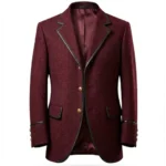 RDR 2 Arthur Maroon Wool Blazer Coat