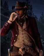 RDR 2 Arthur Maroon Wool Blazer Coat