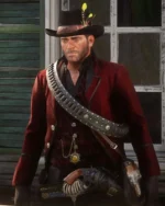 RDR 2 Arthur Maroon Wool Blazer Coat