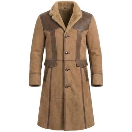 RDR 2 Montana Brown Shearling Coat