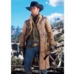 RDR 2 Montana Brown Shearling Coat
