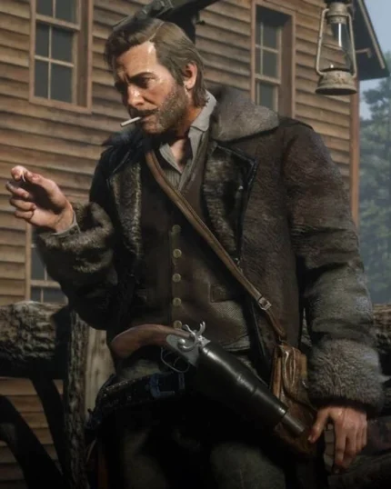 RDR Arthur Morgan Shearling Leather Coat