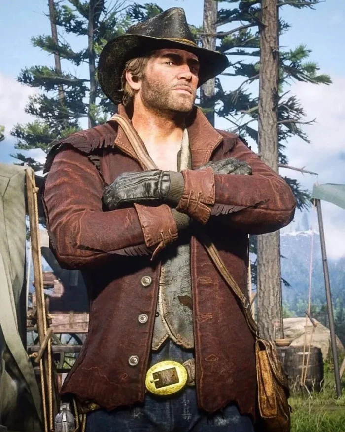 RDR2 Arthur Morgan Fringe Leather Jacket