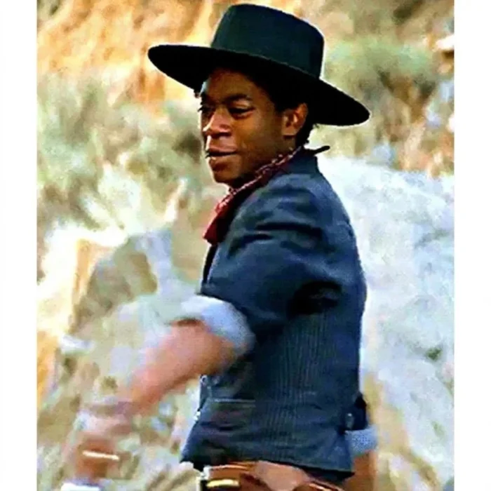 RJ Cyler The Harder They Fall Blue Lining Vest