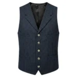 RJ Cyler The Harder They Fall Blue Lining Vest