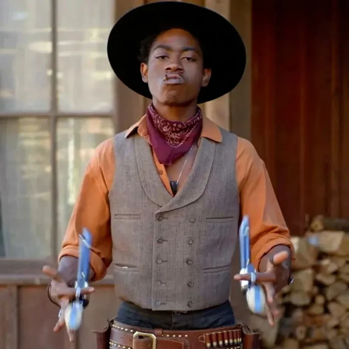 RJ Cyler The Harder They Fall Grey Vest