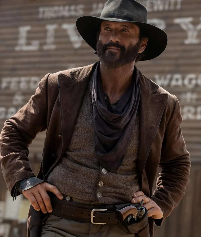 Tim Mcgraw 1883 Brown Wool Coat