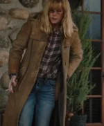 Yellowstone S02 Kelly Reilly Suede Leather Coat