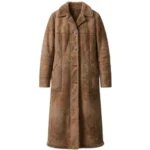 Yellowstone S02 Kelly Reilly Suede Leather Coat