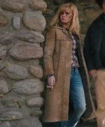 Yellowstone S02 Kelly Reilly Suede Leather Coat