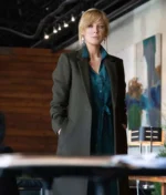 Yellowstone S03 Kelly Reilly Grey Trench Coat