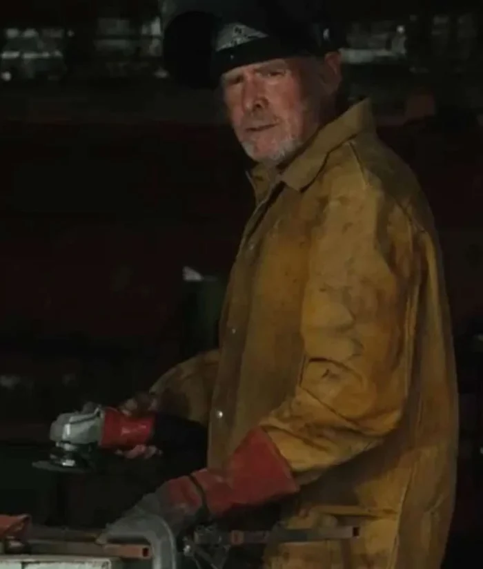 Yellowstone S03 Will Patton Brown Suede Jacket