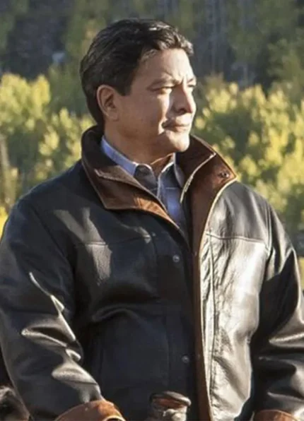 Yellowstone Thomas Rainwater Brown Leather Jacket